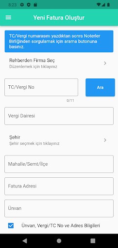 Hattat e-Arşiv Fatura Portal Screen 3