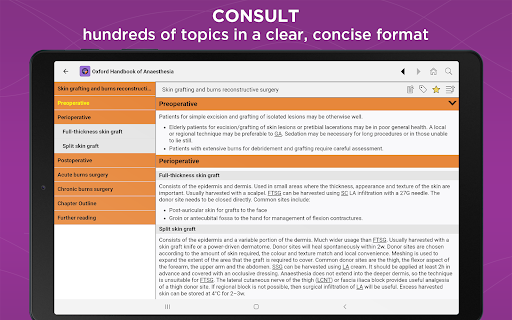 Screenshot of Oxford Handbook of Anesthesia