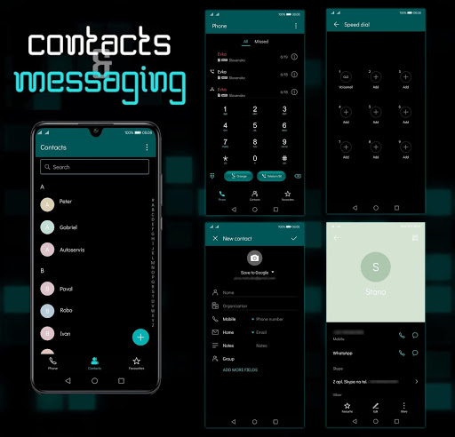 [EMUI 10]Mosaic Cyan Theme Screen 3