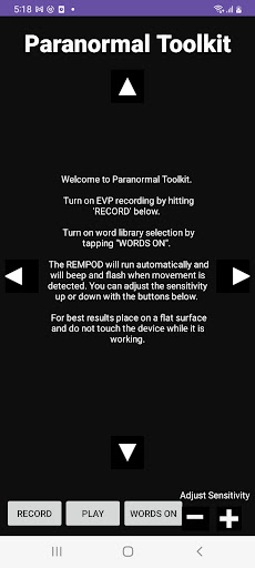 Paranormal Toolkit Screen 3