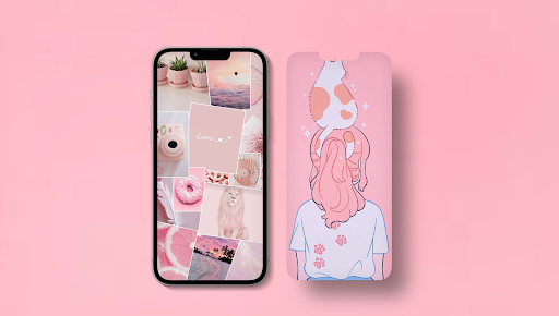 Android application Pink Aesthetic Wallpaper screenshort