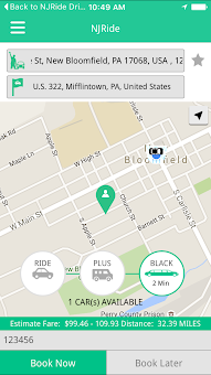 NJRide screenshot 2