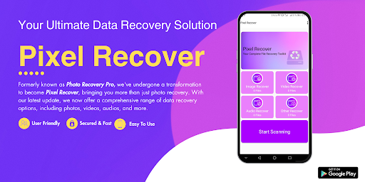 Android application Pixel Recover screenshort