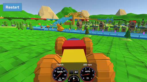 Android application Pista Colorida Car screenshort