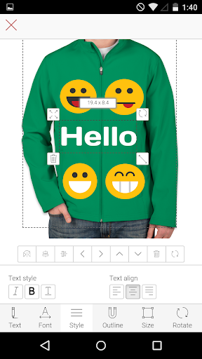 Jacket Designer Screen 2