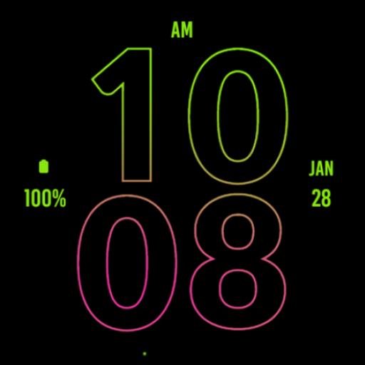 Green Pink LE Watch Face