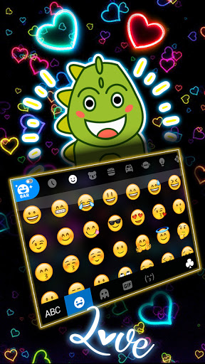 Neon Hearts Theme Screen 3