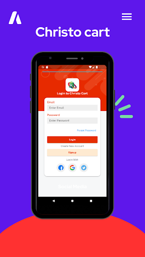 Android application Christo Cart screenshort