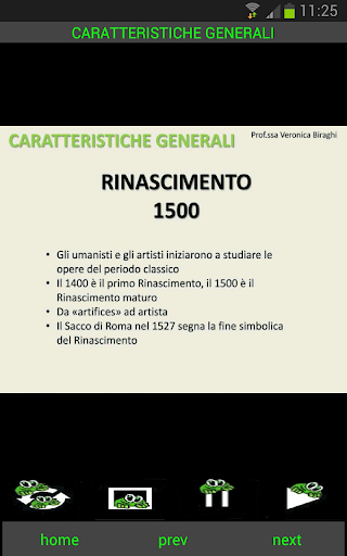 Rinascimento 1500 Arte Screen 2