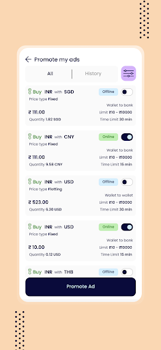 ChainEX Merchant Screen 2
