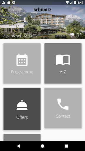 Android application Alpenresort Schwarz screenshort