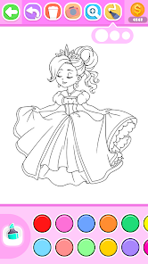 Captura de Pantalla 19 Princess Coloring Book Glitter android