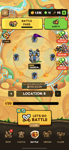 Apexlands- idle tower defense androidhappy screenshots 1