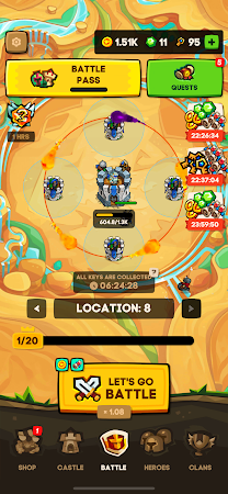 Game screenshot Apexlands- idle tower defense mod apk