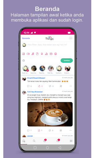 Android application Tlutan - jejaring Sosial Jodoh screenshort