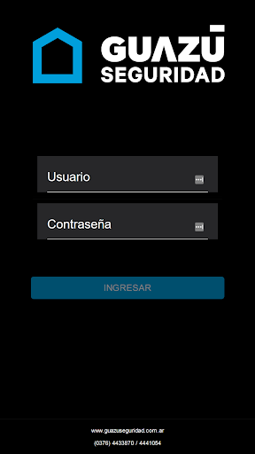 Android application Guazú Seguridad screenshort