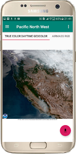 Android application NOAA Weather Satellite Radar screenshort