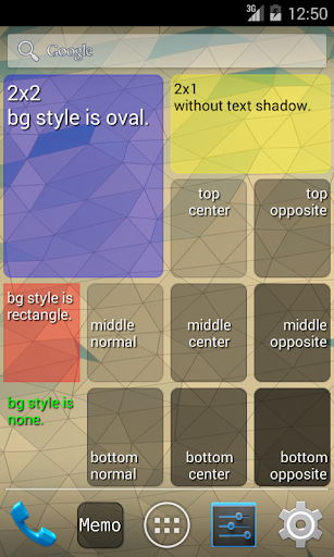 Android application Text Memo(Widget) screenshort