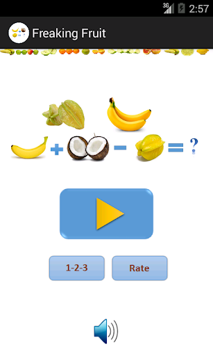 Android application Fruit Math screenshort