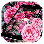 Pink Rose Skeleton Romantic Theme  Icon