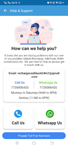 Android application Recharge Cashback screenshort