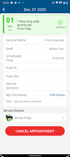 PetCheck for Pet Owners Screen 2