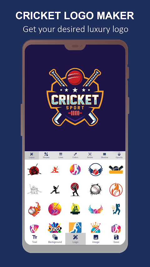 Cricket Logo Makerのおすすめ画像3