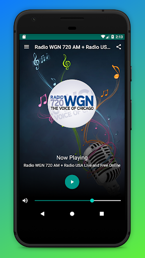 Android application WGN Radio 720 AM USA Online screenshort