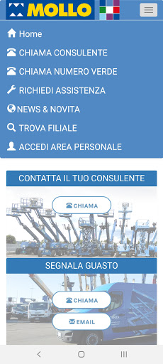 Android application Mollo Noleggio screenshort