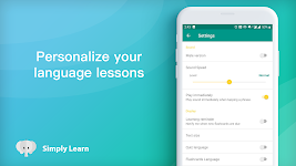 screenshot of Simply Learn Languages Phrases