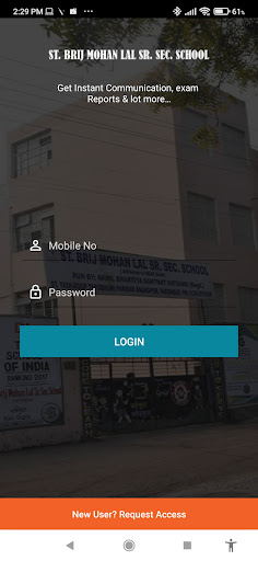 Android application St Brijmohan lal Sr Sec School screenshort