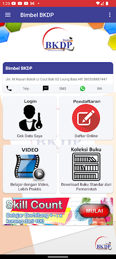 Android application Bimbel BKDP screenshort
