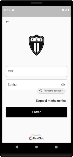 Android application Clube AEC screenshort