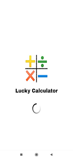 Android application Lucky Calculator screenshort
