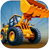 Kids Vehicles: Construction + puzzle coloring book icon