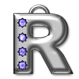 Bling-bling R-monogram icon