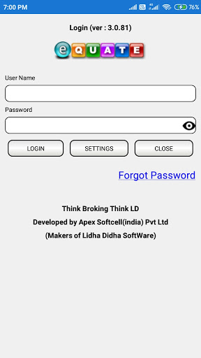 Android application Greshma Mobile Trading screenshort