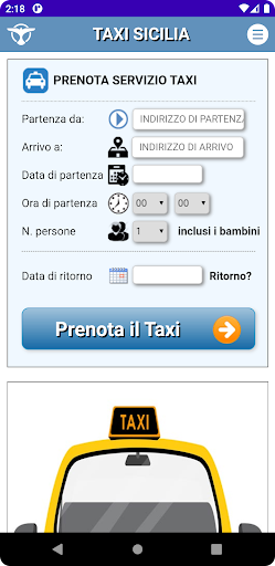Android application Sicilia Taxi screenshort