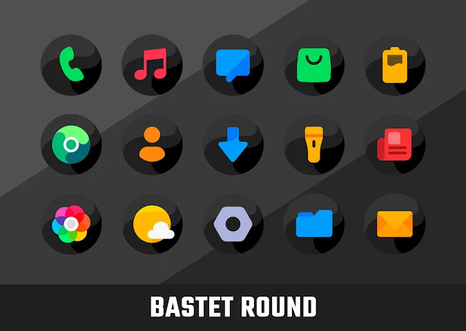 Bastet Icon Pack (Round) - Preview 2