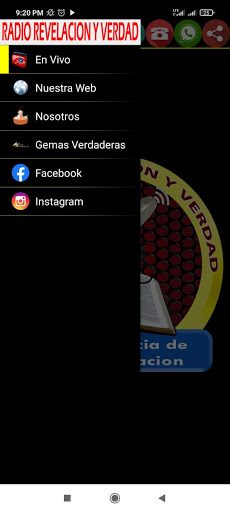Android application Radio Revelacion y Verdad screenshort