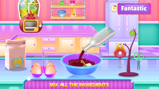 Android application Fruit Chocolate Cake Cooking screenshort