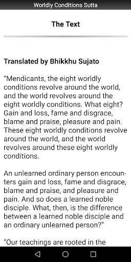 Worldly Conditions Sutta Screen 2