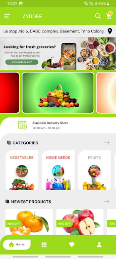 Android application ZYDDEE screenshort