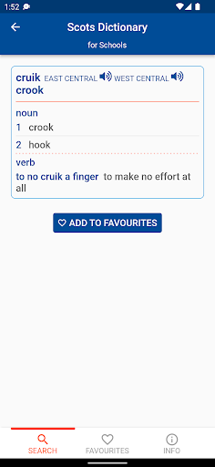Scots Dictionary for Schools Screen 3