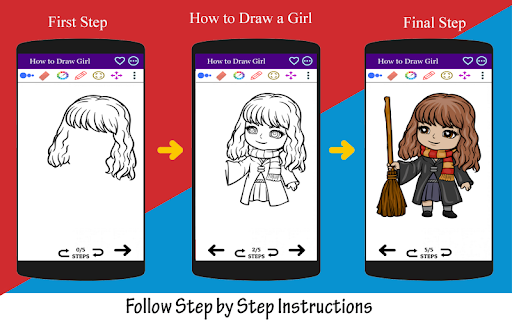 How to Draw Girl Step by Step Screenshot 4 - AppWisp.com