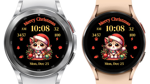 AZ270ChristmasCatWatchFace Screen 3