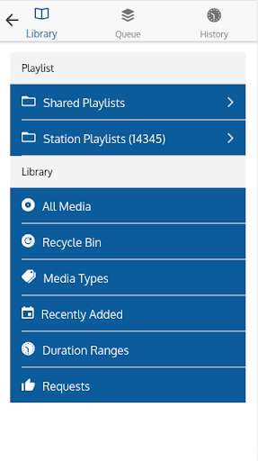Android application SAM Broadcaster Cloud screenshort