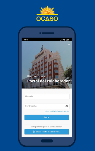 Android application Ocaso Colaborador screenshort