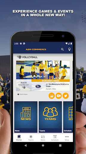 Android application TAMUC Lion Athletics screenshort