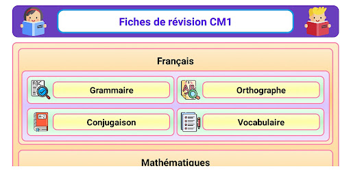 Android application Fiche révision CM1 screenshort